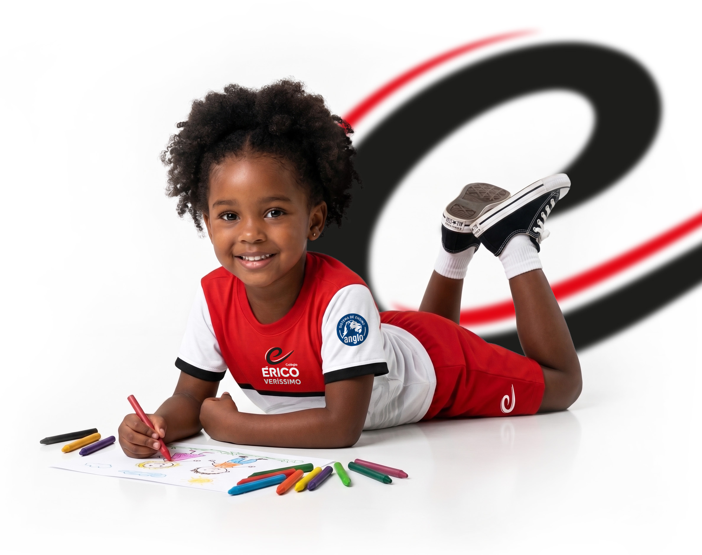 Criança em atividade na Educação Infantil